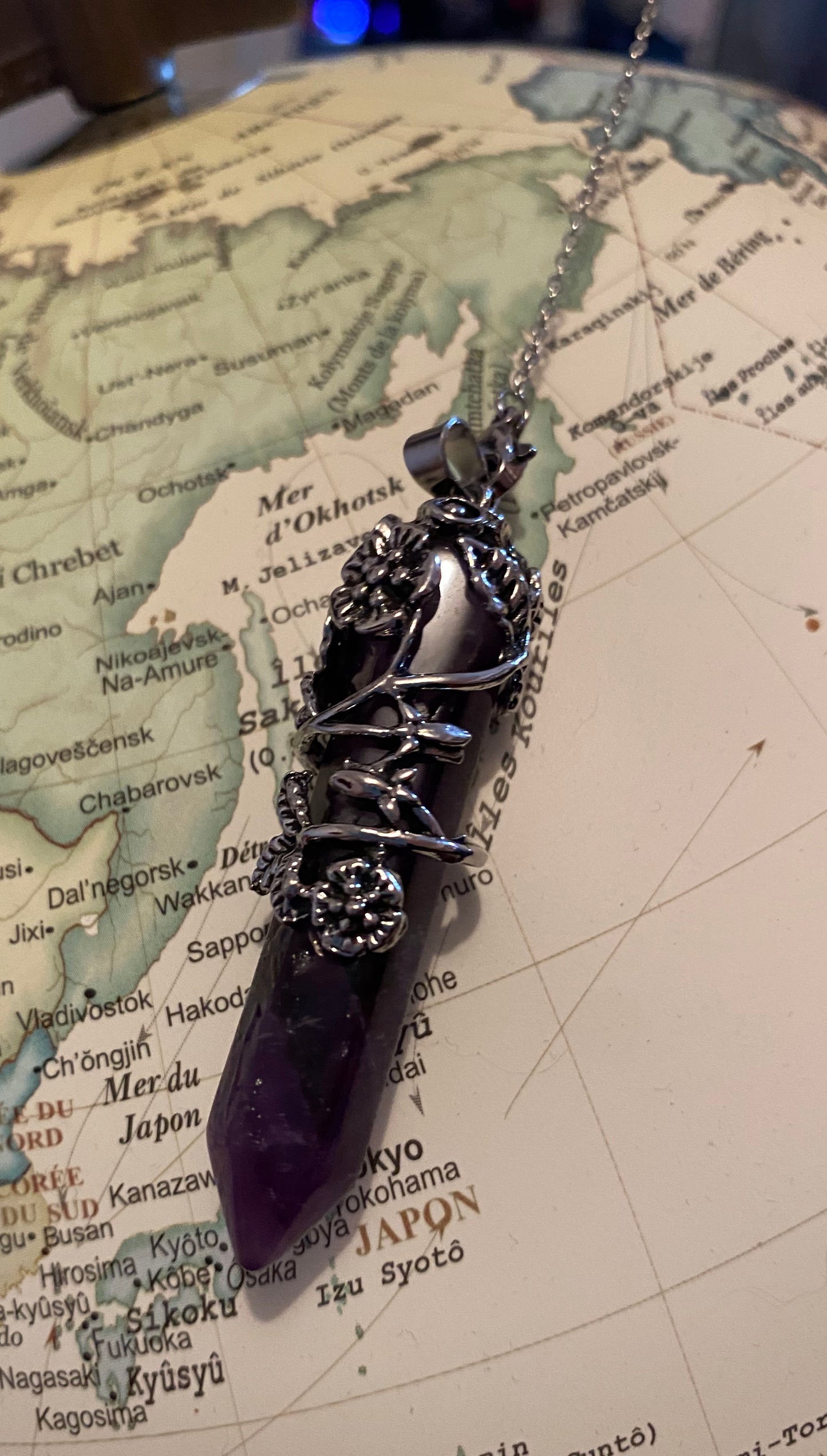 Pendule Collier Amethyste