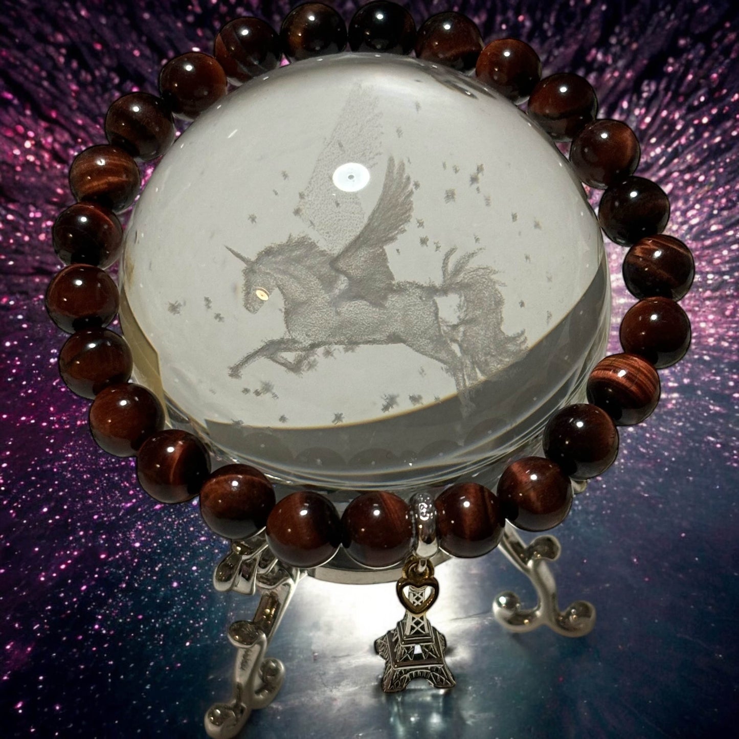 Bracelet artisanal oeil de taureau unique