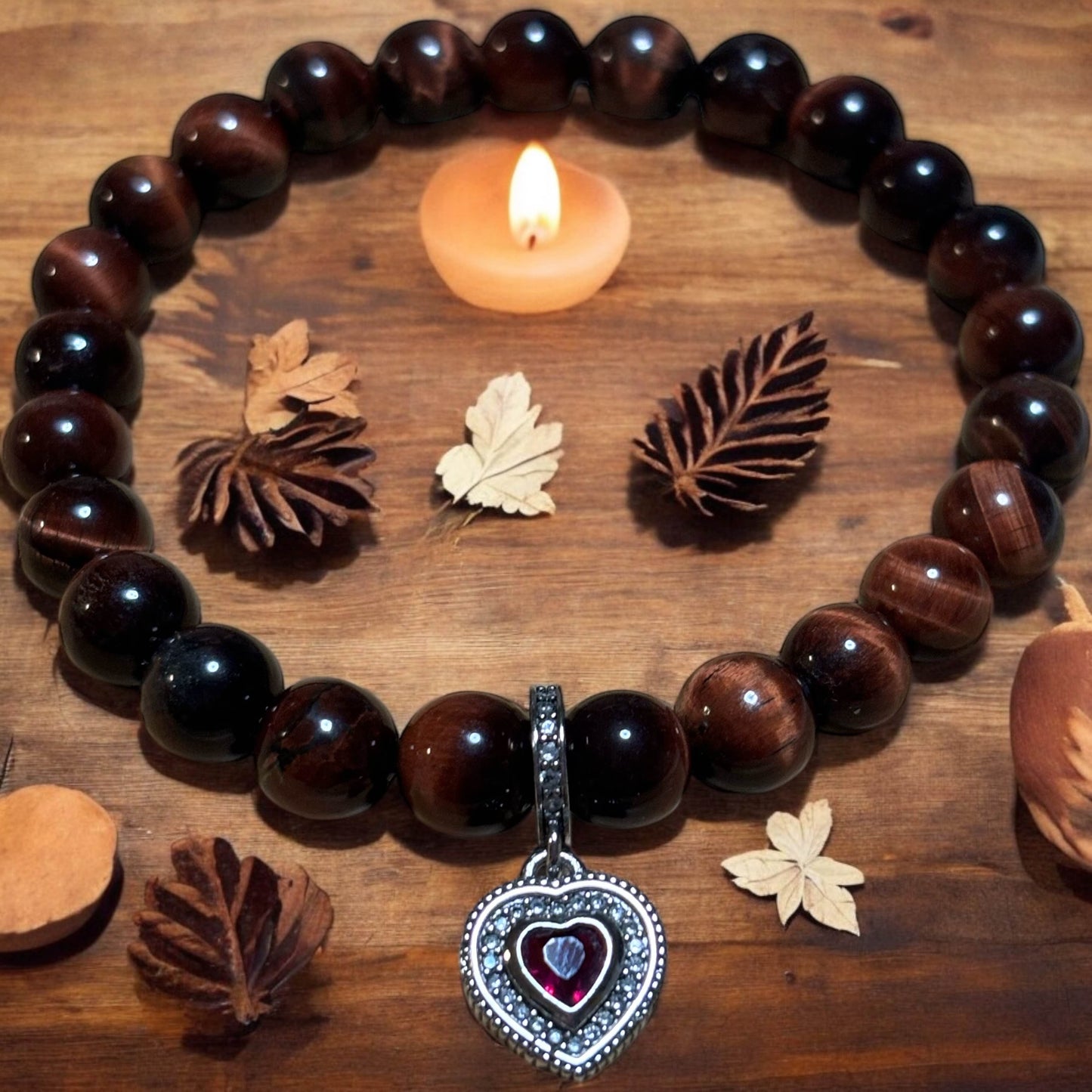 Bracelet artisanal oeil de taureau unique