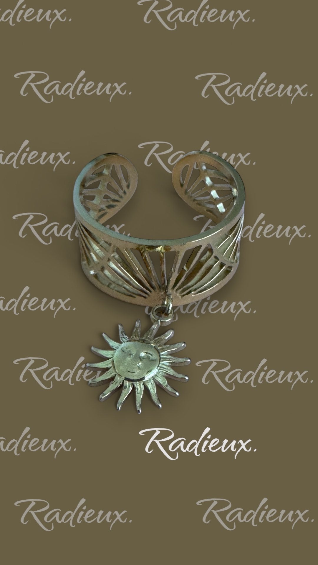 Bague Artisanale Soleil pièce unique