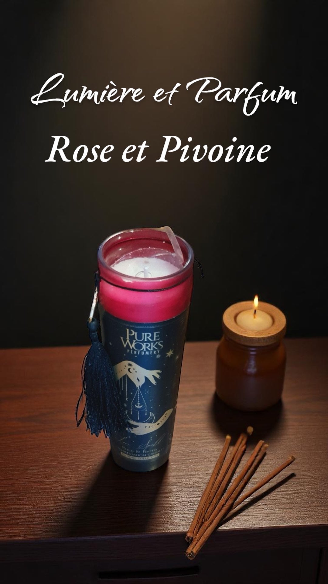 Bougie Rose & Pivoine