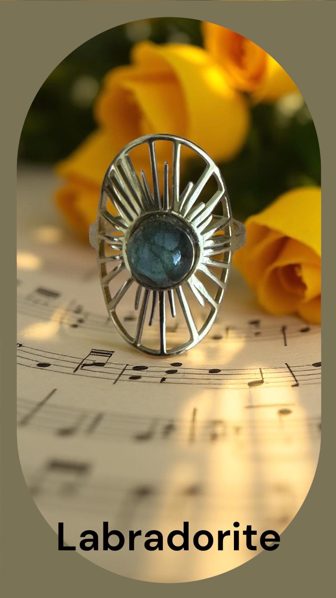 Bague Artisanale Labradorite pièce unique