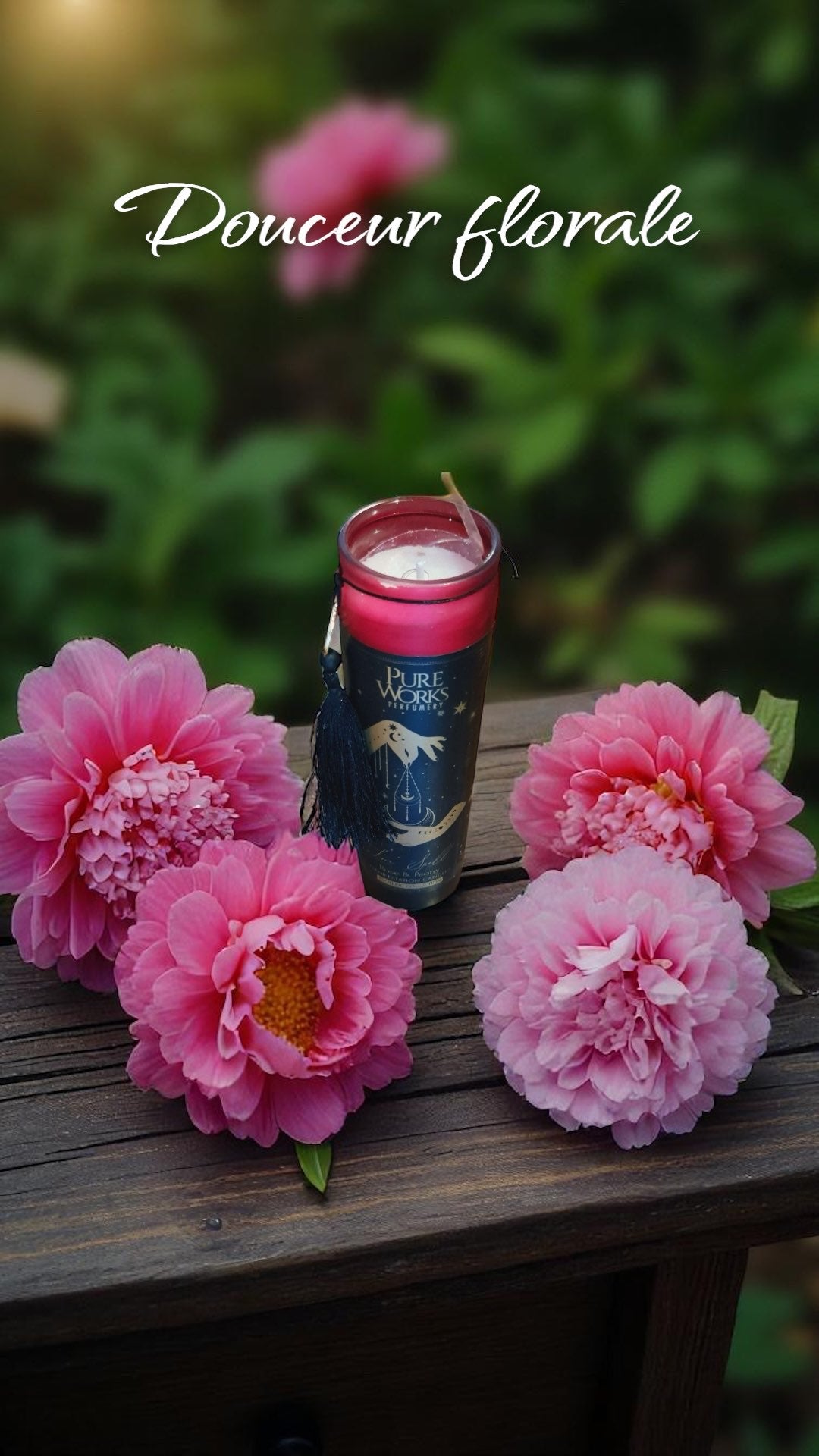 Bougie Rose & Pivoine