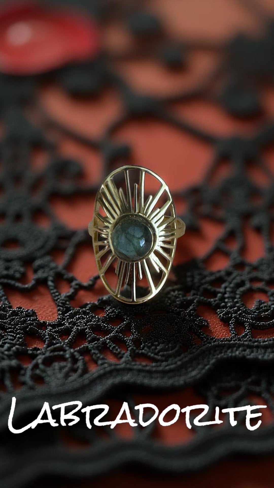 Bague Artisanale Labradorite pièce unique
