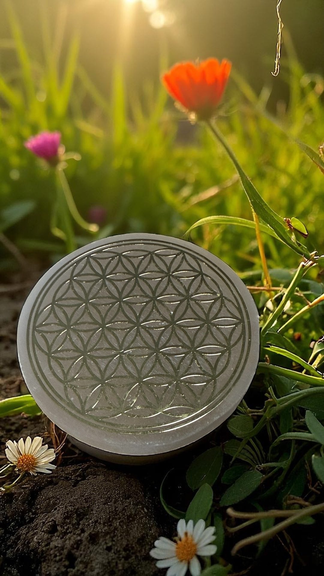 Fleur de vie en Selenite