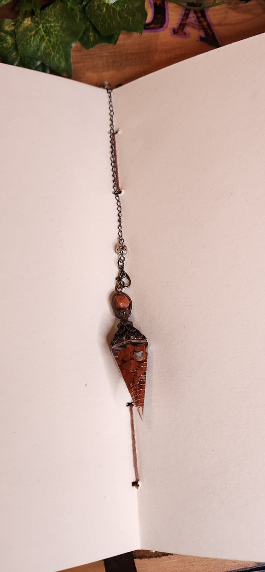 Pendule red jasper