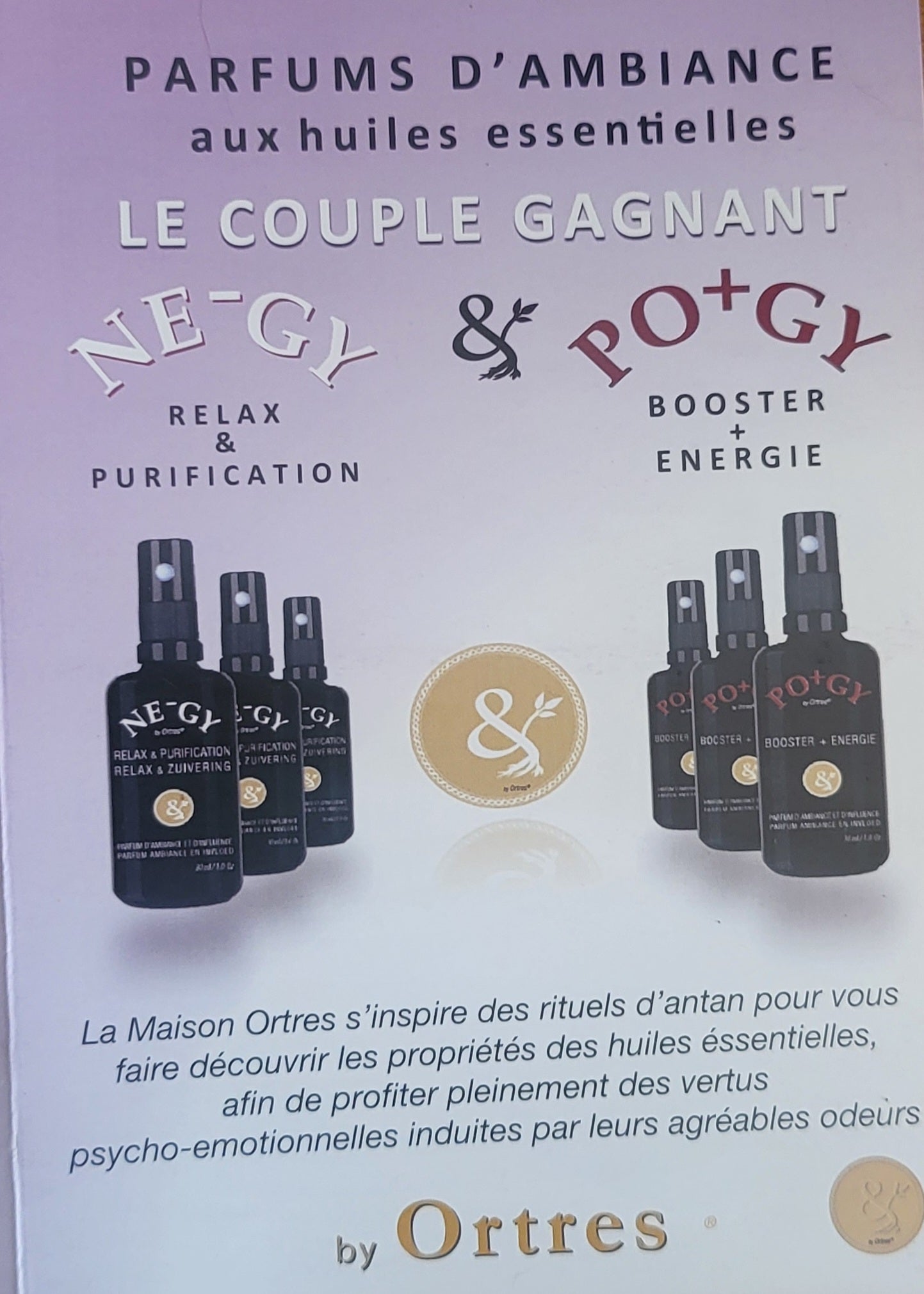 2 Parfum NE-GY + PO+GY huiles essentielles