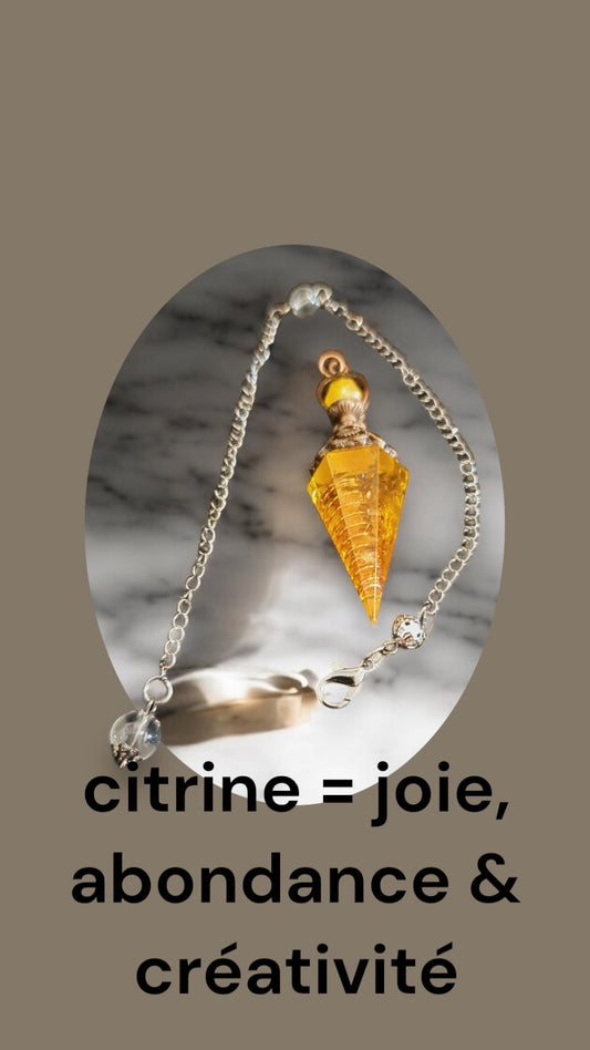 Pendule Citrine