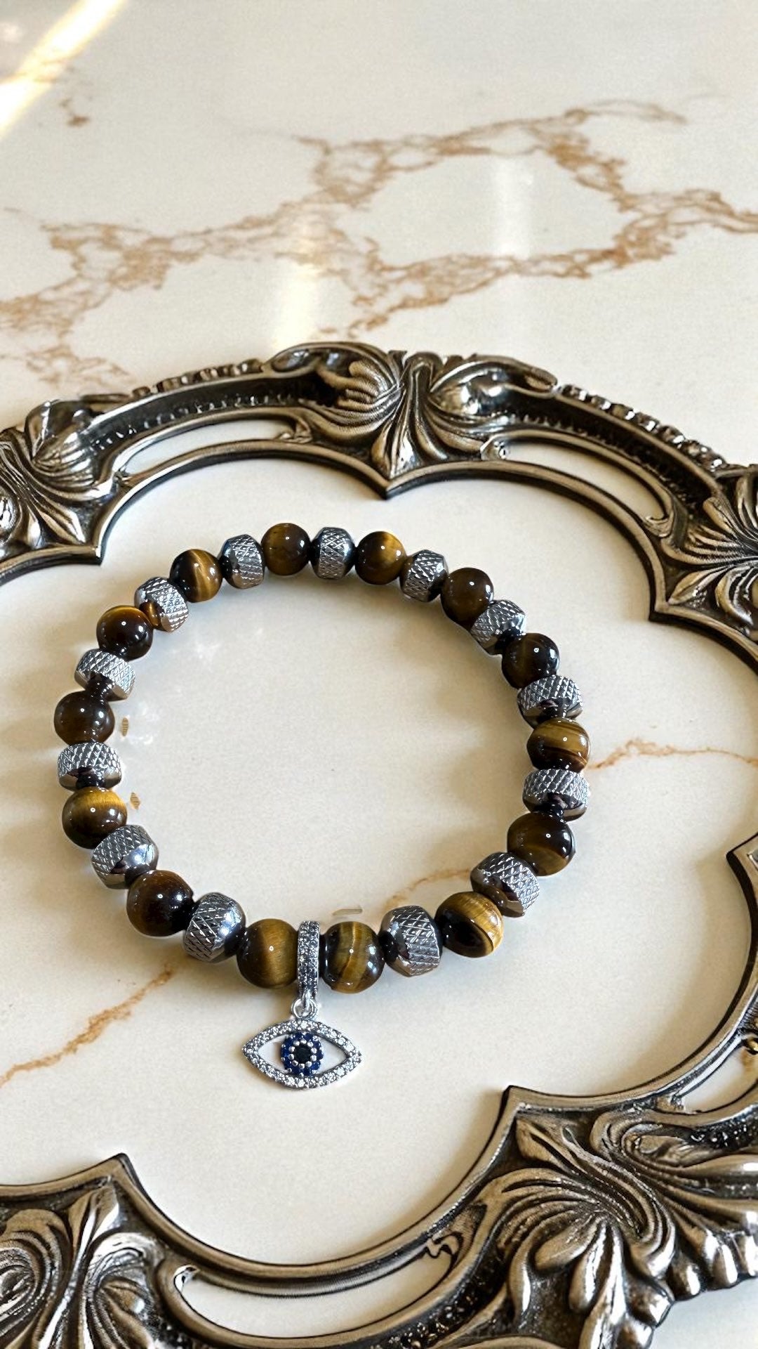 Bracelet artisanal Œil de Tigre