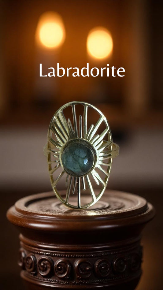 Bague Artisanale Labradorite pièce unique